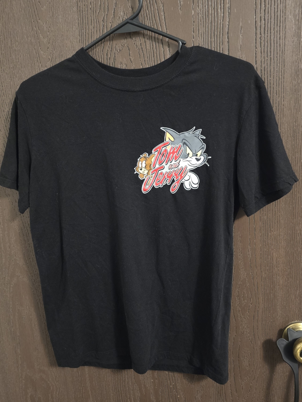 Tom and Jerry Black Graphic Tee - Short Sleeve